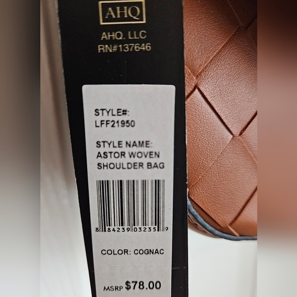 LONDON FOG COLLECTION ASTOR SHOULDER BAG COGNAC - Picture 8 of 9